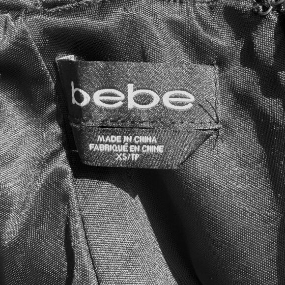 Bebe Plunge Mini Cocktail Dress - Picture 10 of 10